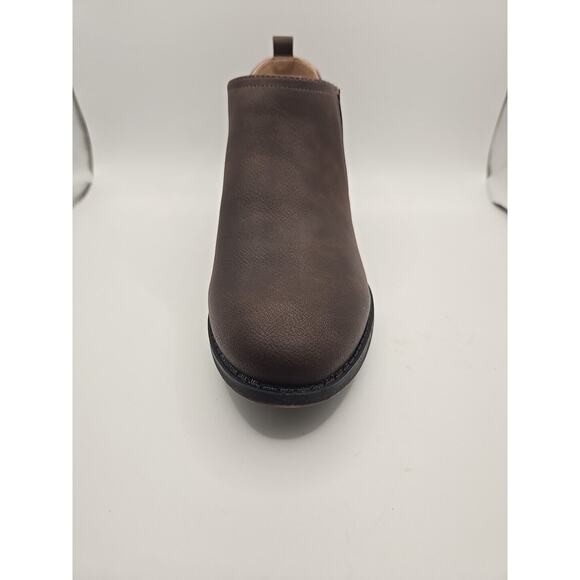 NEW LifeStride Babe Ankle Boots Womens 10 Brown Heeled Suede Fall Coquette Chic - Picture 4 of 8